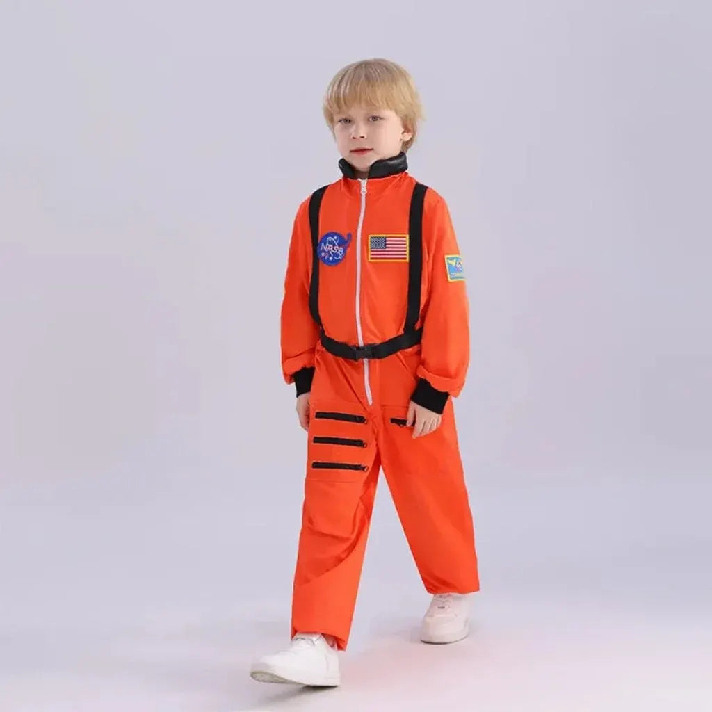 Kids Astronaut Jumpsuit Halloween Costume Outfit