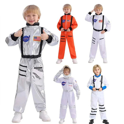 Kids Astronaut Jumpsuit Halloween Costume Outfit