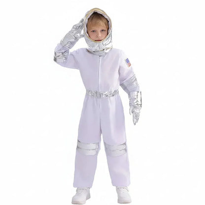 Kids Astronaut Jumpsuit Halloween Costume Outfit