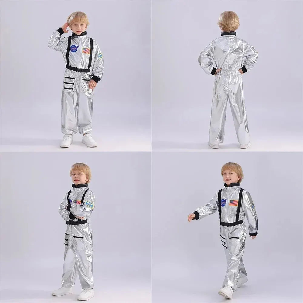 Kids Astronaut Jumpsuit Halloween Costume Outfit