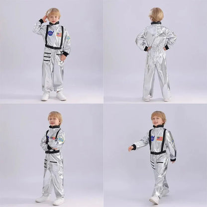 Kids Astronaut Jumpsuit Halloween Costume Outfit