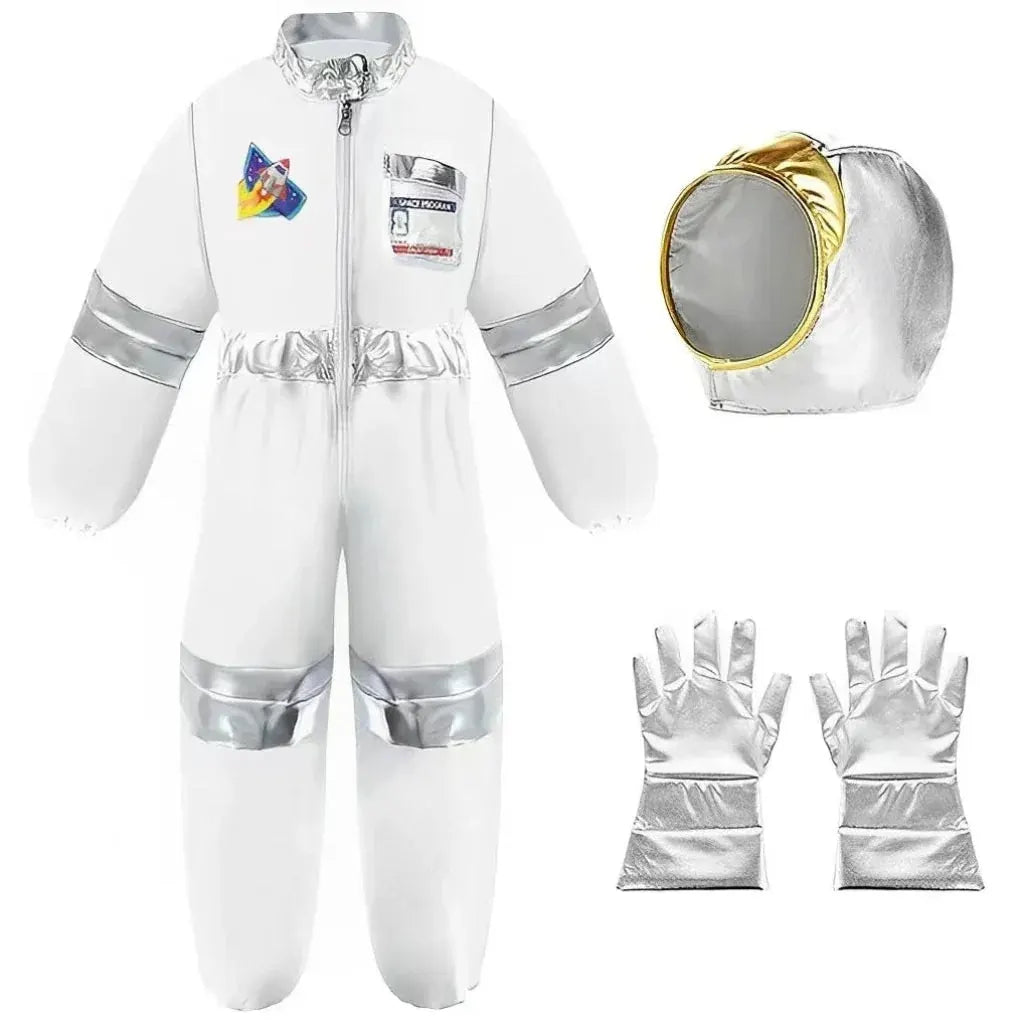 Kids Astronaut Space Suit Halloween Costume Jumpsuit