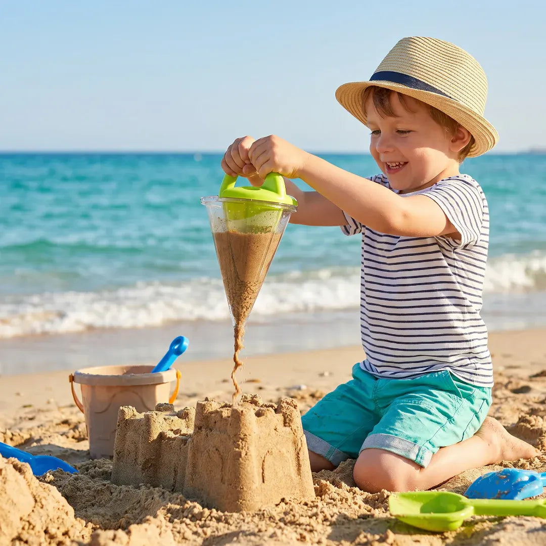 Kids Beach Sand Play Set with Creative Funnel Tool