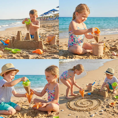 Kids Beach Sand Play Set with Creative Funnel Tool