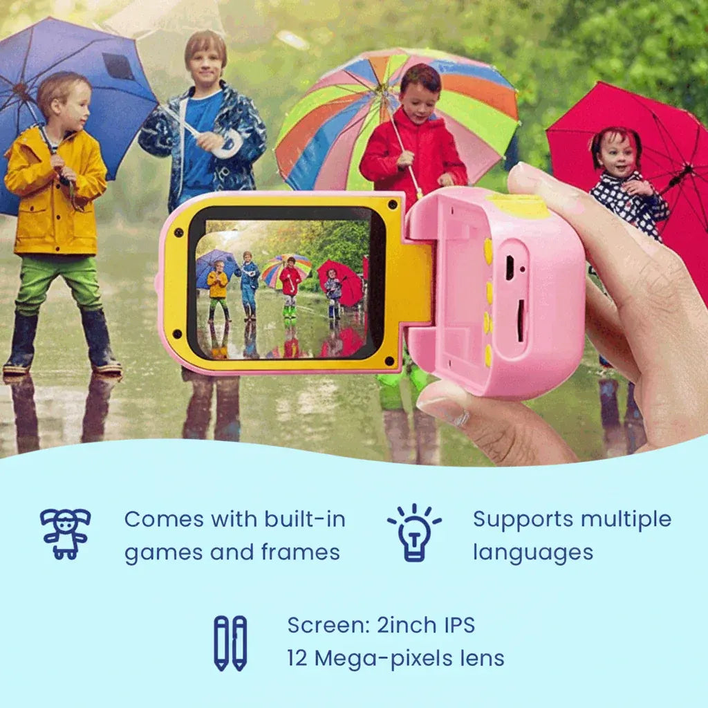 Kids Digital Camera Toy with Educational Video Recorder Function