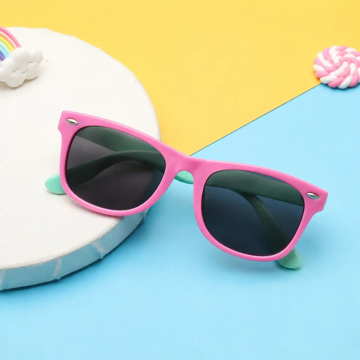 Kids Flexible Wraparound Polarized Sunglasses with UV Protection