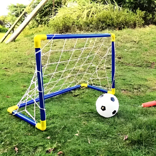 Kids Foldable Soccer Goal Set for Indoor & Outdoor Play