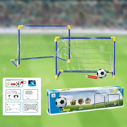 Kids Foldable Soccer Goal Set for Indoor & Outdoor Play