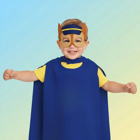 Kids Halloween Cape & Mask Costume Set