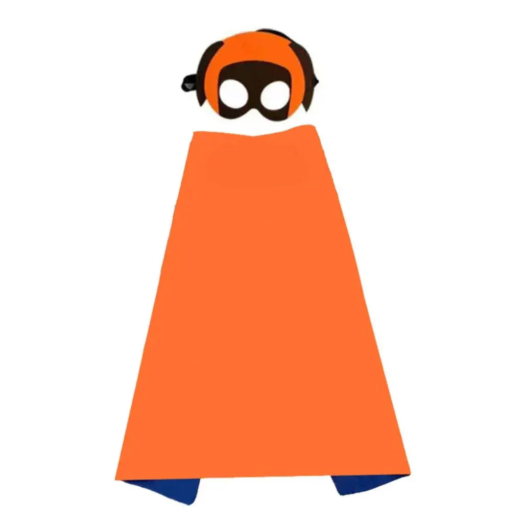 Kids Halloween Cape & Mask Costume Set