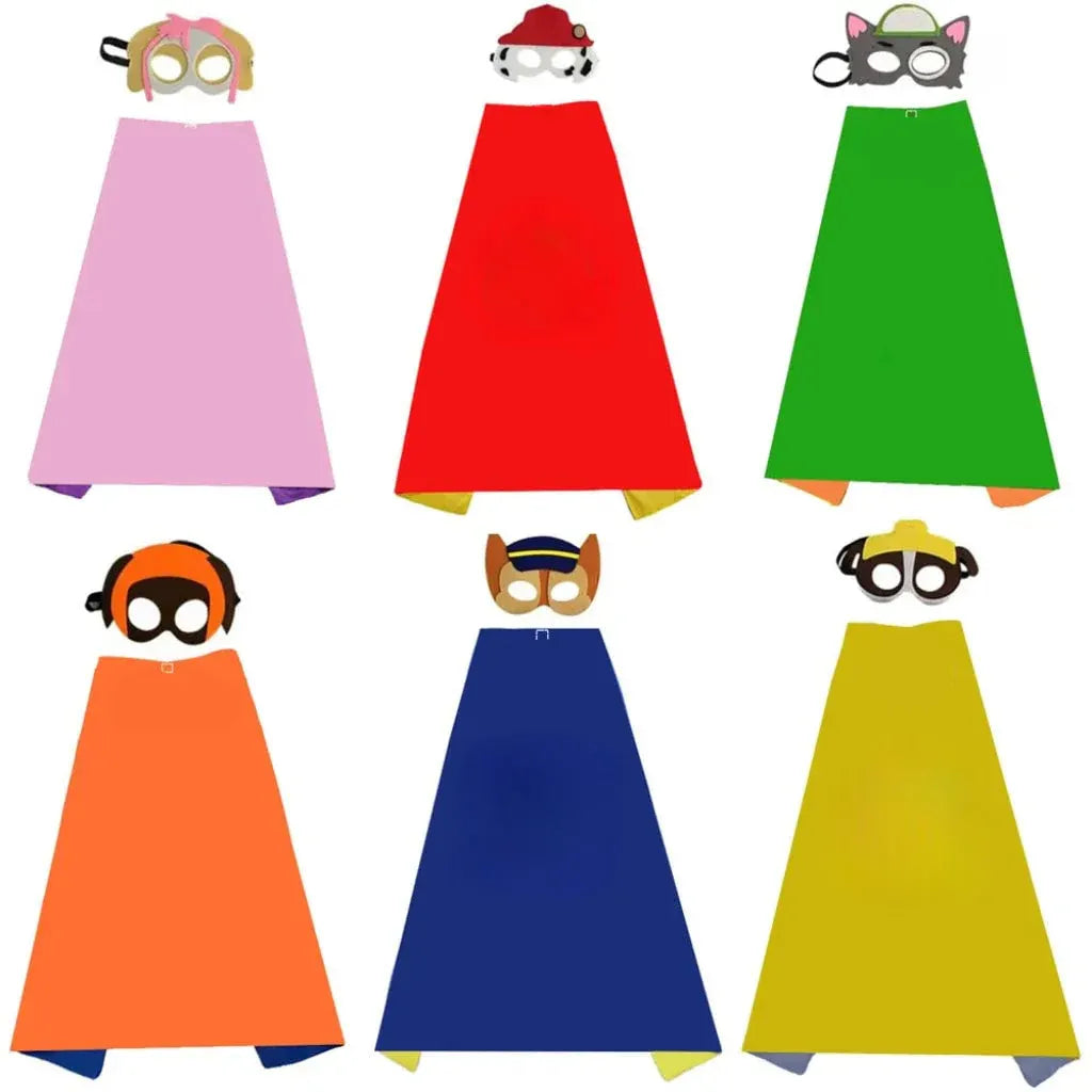 Kids Halloween Cape & Mask Costume Set