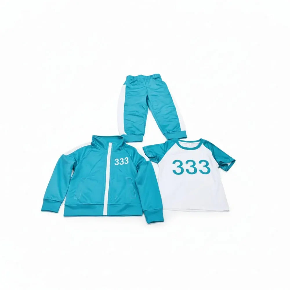 Kids Halloween Dress-Up Tracksuit Costume Set