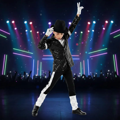 Kids Halloween Pop Star Dance Costume Outfit