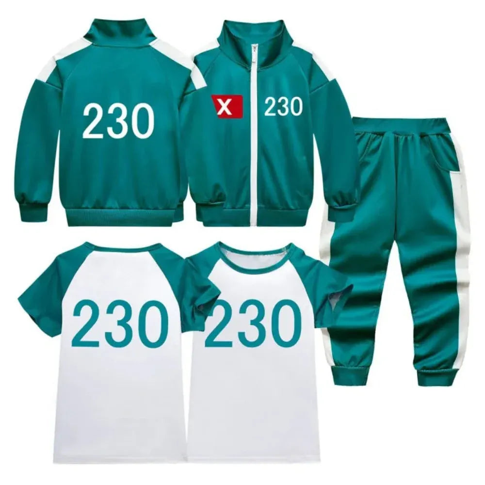 Kids Halloween Tracksuit Costume Set