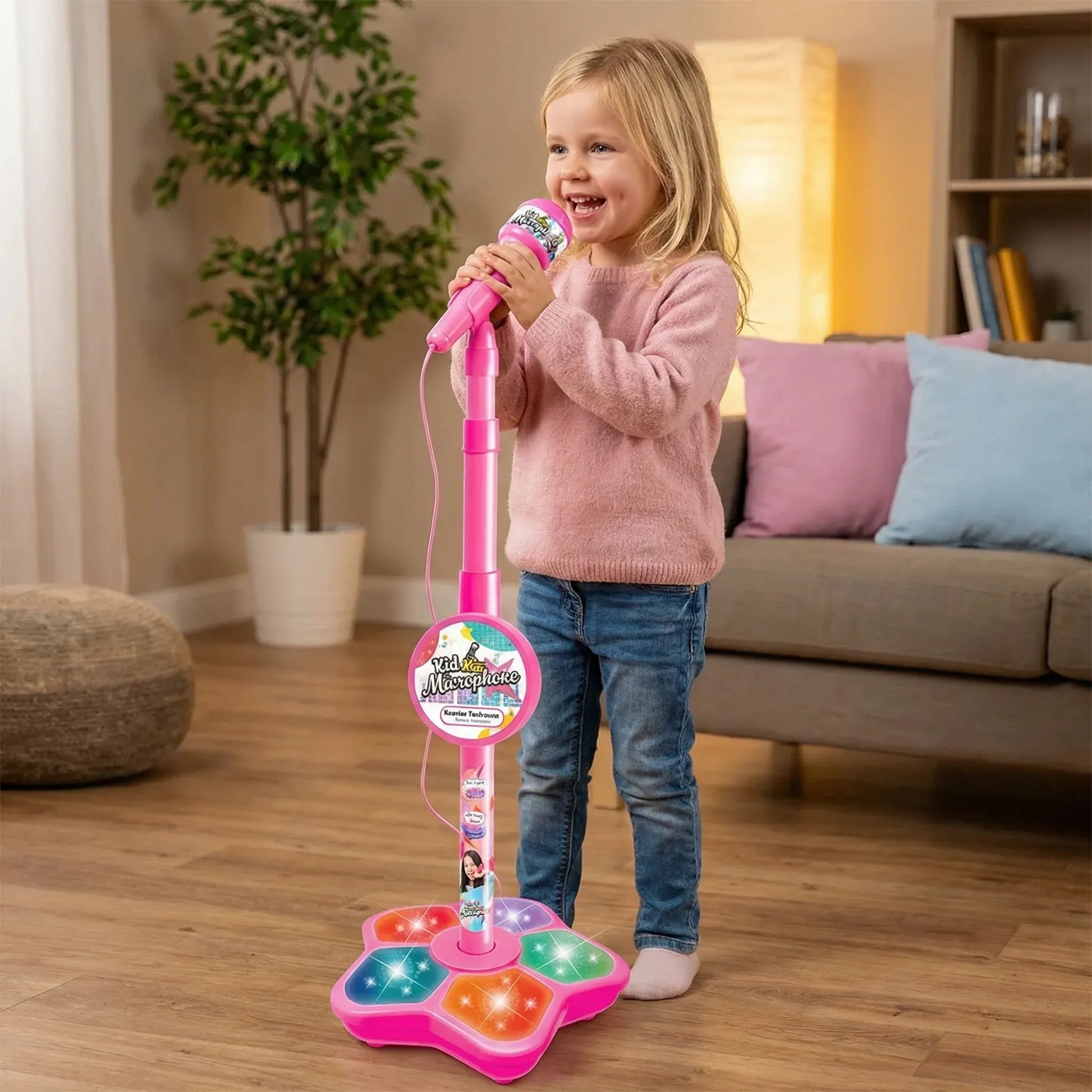Kids Karaoke Machine with Microphone Toy Set