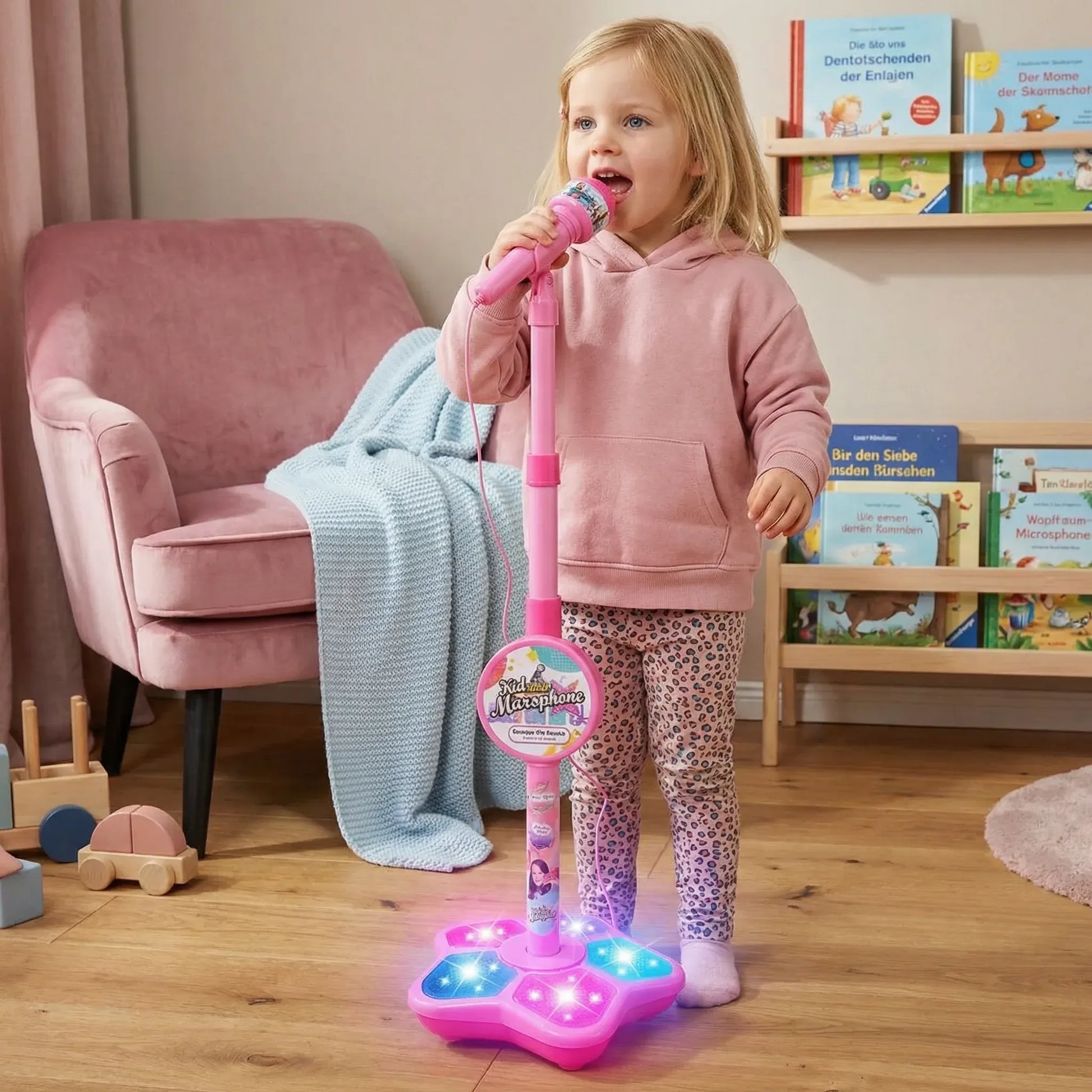 Kids Karaoke Machine with Microphone Toy Set