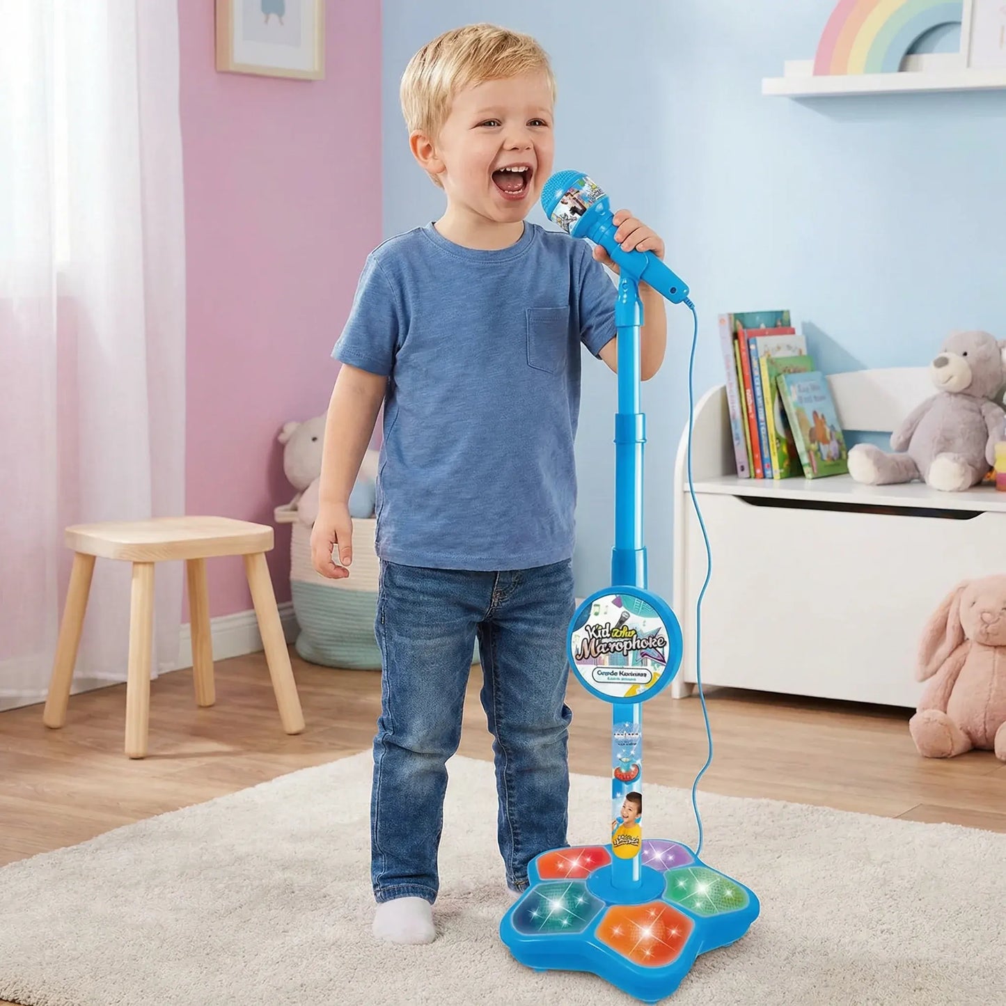 Kids Karaoke Machine with Microphone Toy Set