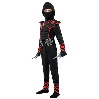 Kids Ninja Halloween Costume Outfit Set