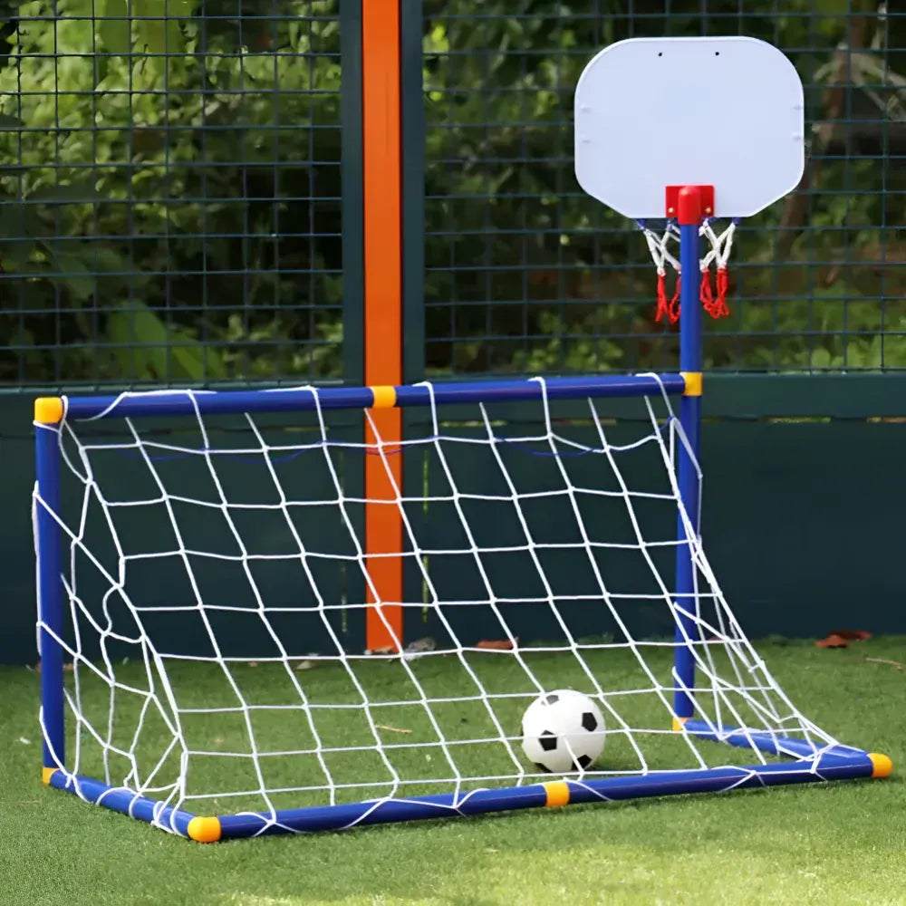 Kids Outdoor Soccer & Basketball Portable Sports Toy Set