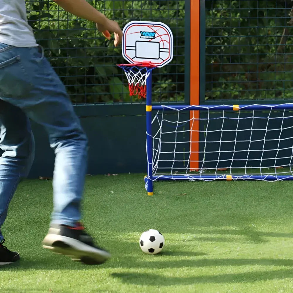 Kids Outdoor Soccer & Basketball Portable Sports Toy Set
