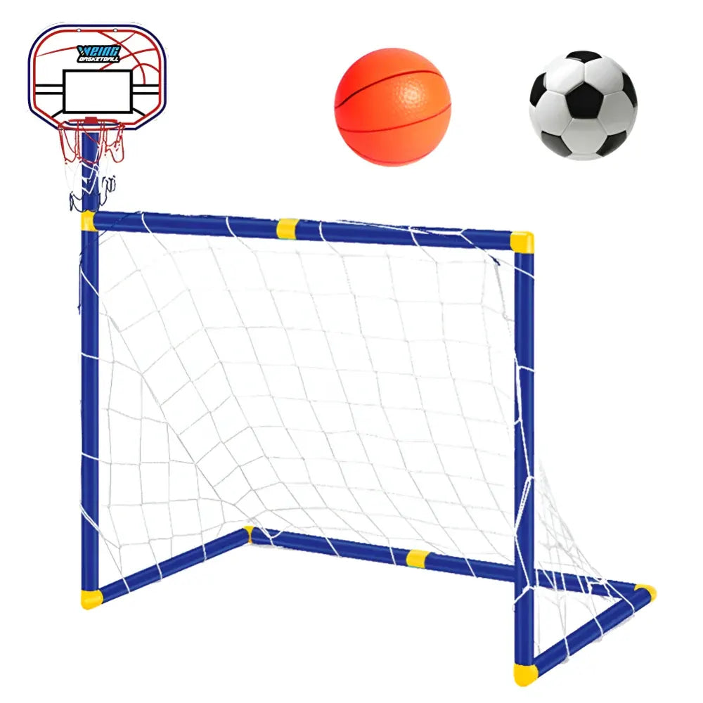 Kids Outdoor Soccer & Basketball Portable Sports Toy Set