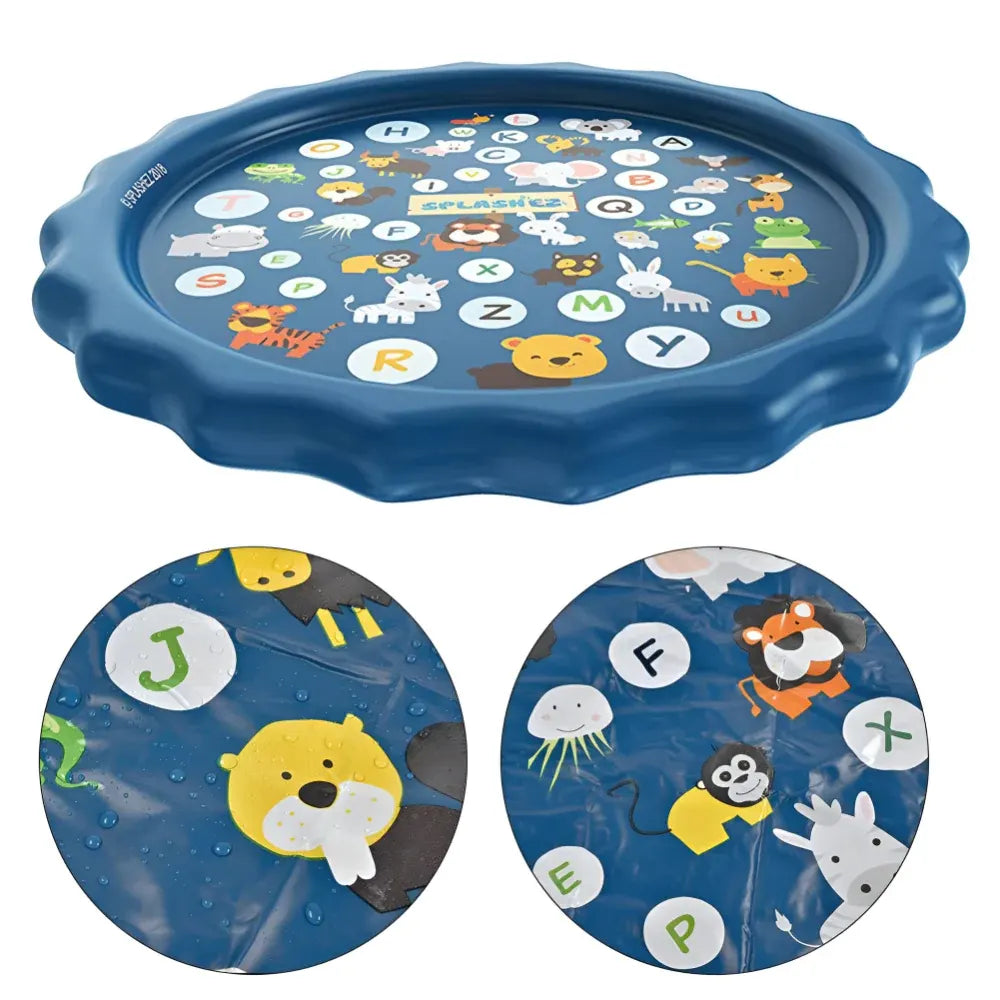 Kids Outdoor Splash Pad Water Play Mat for Summer