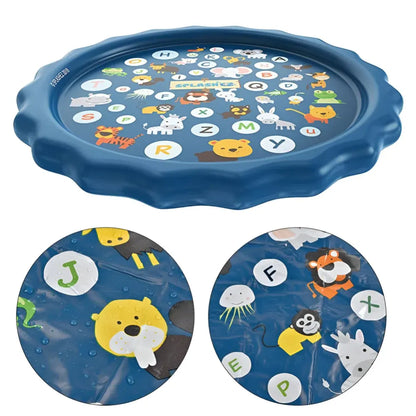 Kids Outdoor Splash Pad Water Play Mat for Summer