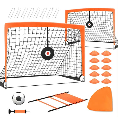 Kids Portable Soccer Goal Set for Outdoor Training and Practice