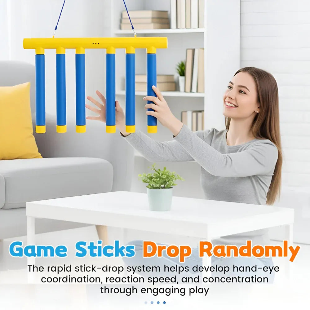 Kids Reflex Reaction Trainer Falling Stick Drop Catch Game