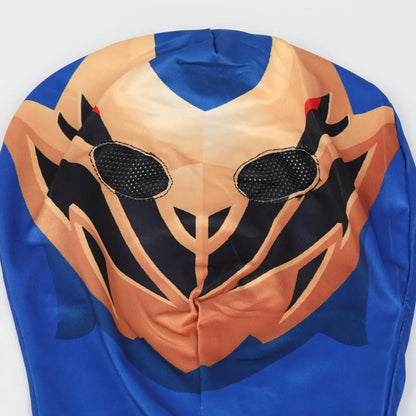 Kids Superhero Jumpsuit with Helmet - Halloween Costume Outfit