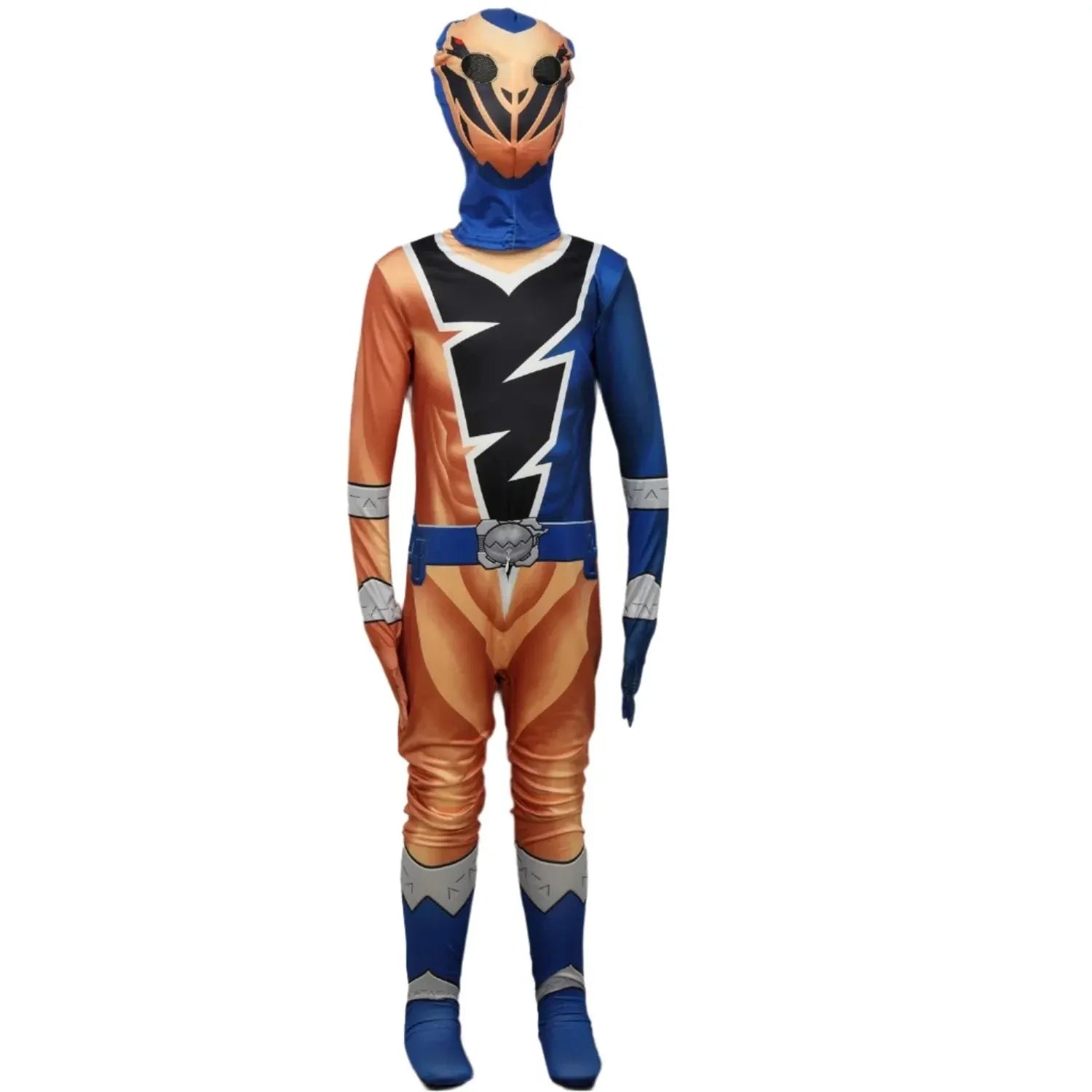 Kids Superhero Jumpsuit with Helmet - Halloween Costume Outfit