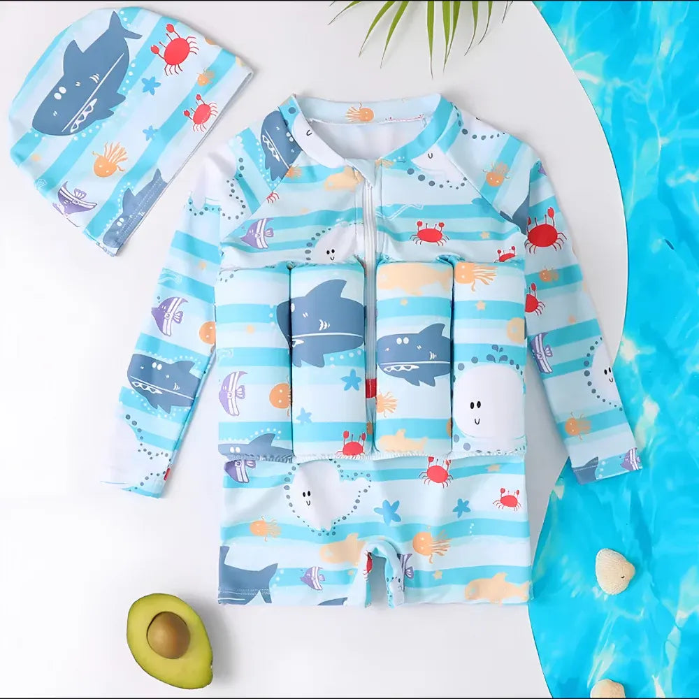 Kids UV-Protective Swim Vest Buoyancy Training Suit