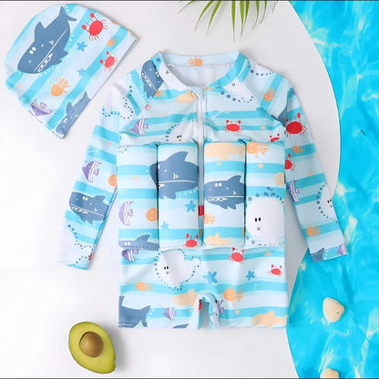 Kids UV-Protective Swim Vest Buoyancy Training Suit