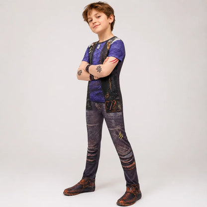 Kids Zombie Halloween Jumpsuit Costume Party Outfit