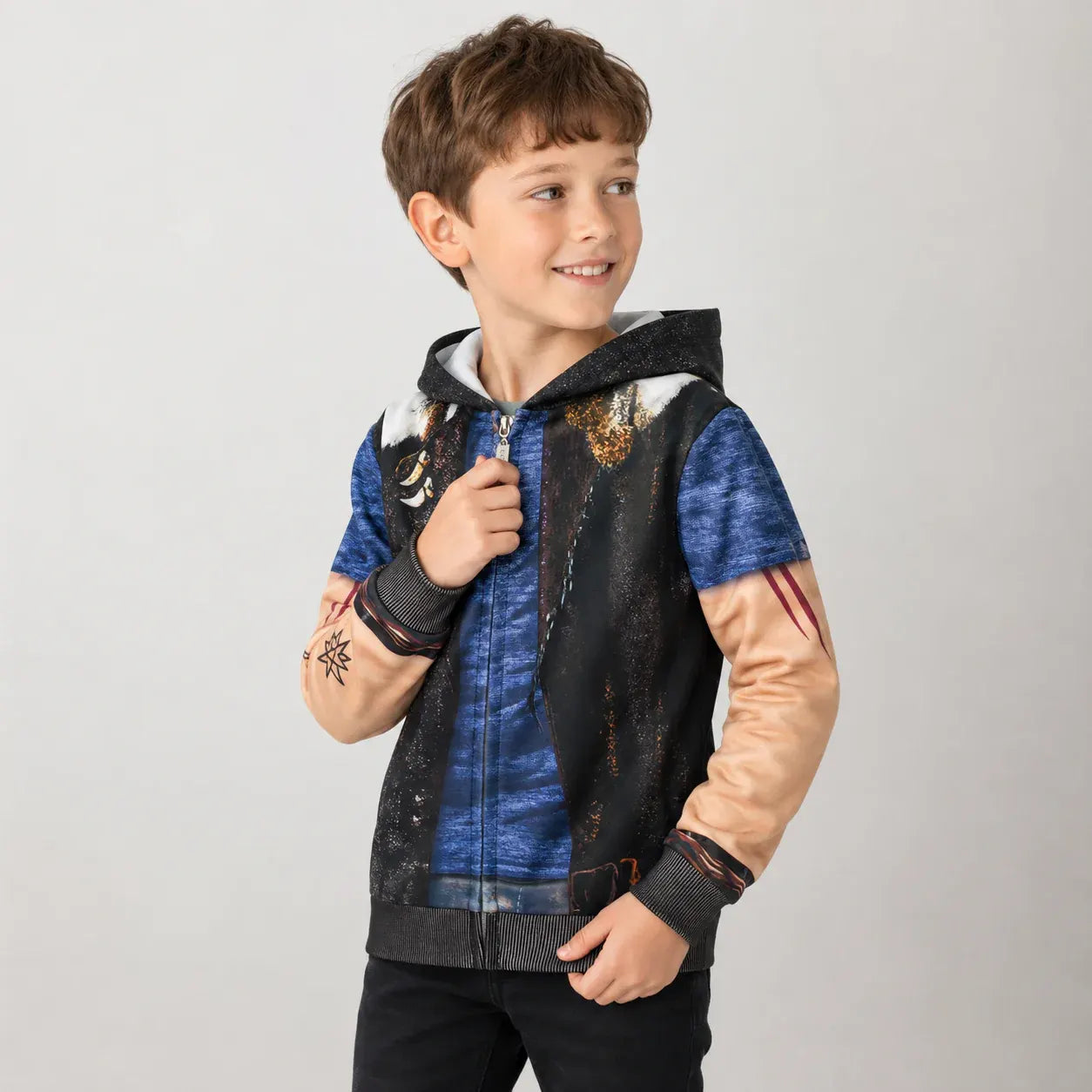 Kids Zombie Halloween Jumpsuit Costume Party Outfit