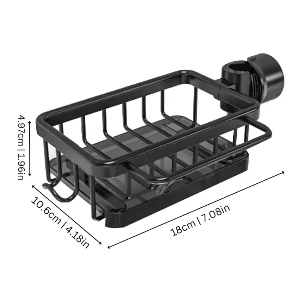 Kitchen Sink Caddy Dish Drainer Storage Basket Organizer Rack