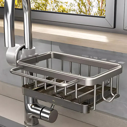 Kitchen Sink Caddy Dish Drainer Storage Basket Organizer Rack