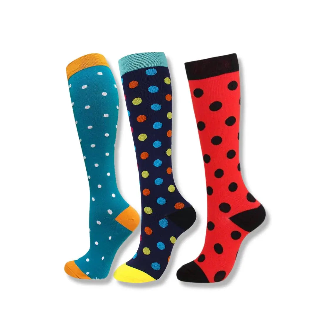 Knee-High Support Compression Socks for Women - Travel & Sport