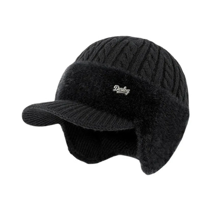 Knit Trapper Hat with Ear Flaps for Winter