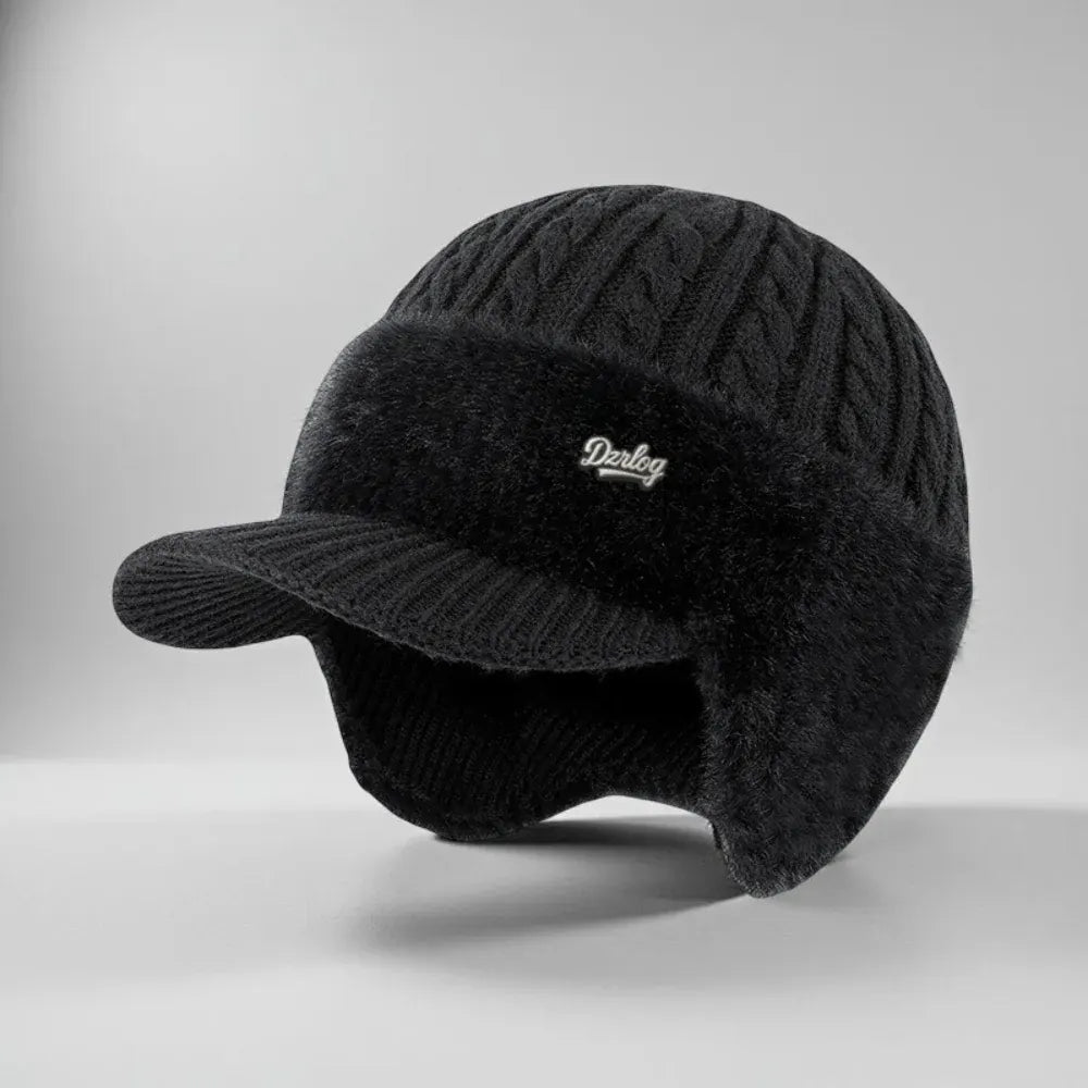 Knit Trapper Hat with Ear Flaps for Winter