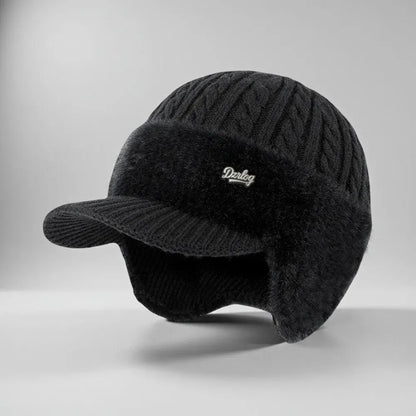 Knit Trapper Hat with Ear Flaps for Winter