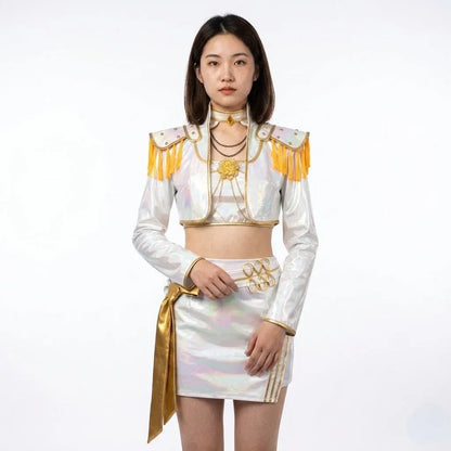 Kpop-Inspired Halloween Cosplay Stage Performance Outfit Set