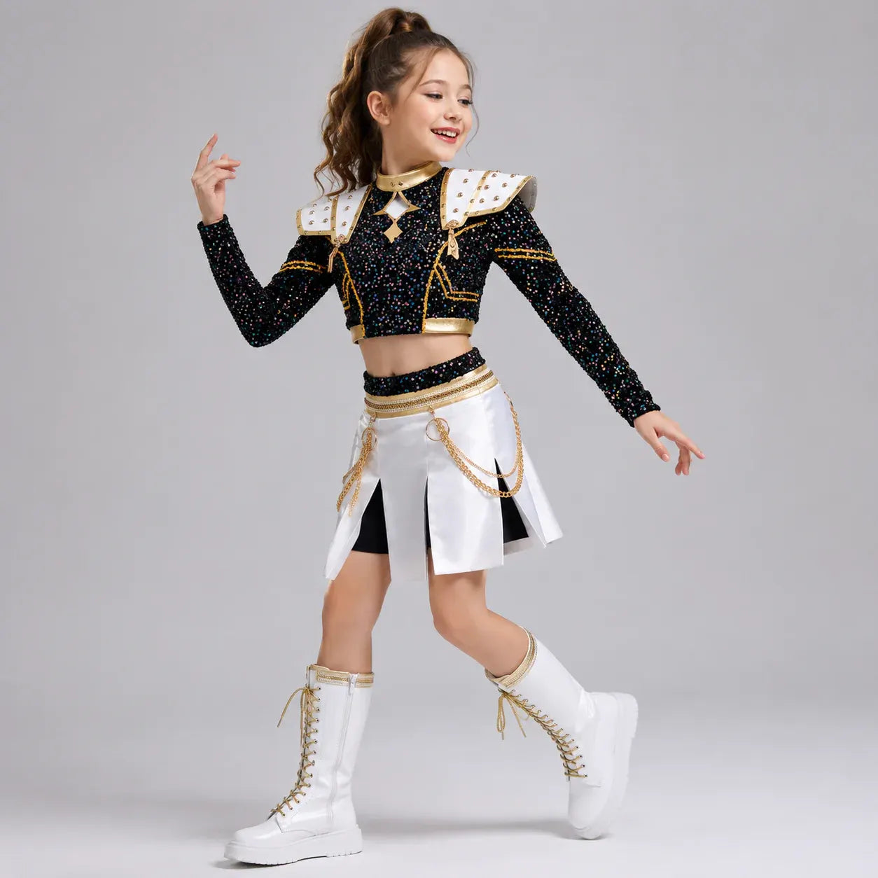Kpop-Style Halloween Stage Cosplay Outfit Set