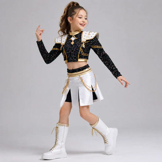 Kpop-Style Halloween Stage Cosplay Outfit Set