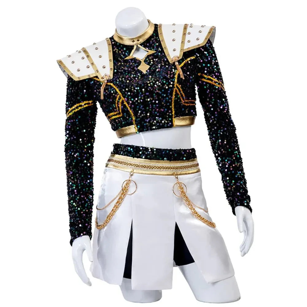 Kpop-Style Halloween Stage Cosplay Outfit Set