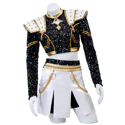 Kpop-Style Halloween Stage Cosplay Outfit Set