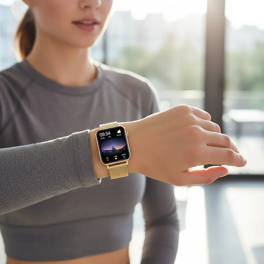 Ladies Touchscreen Fitness Tracker Watch with Heart Rate Monitor