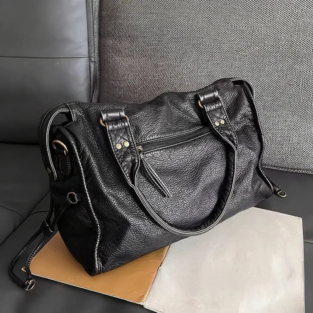 Large Adjustable Strap Retro-Style Handbag for Women