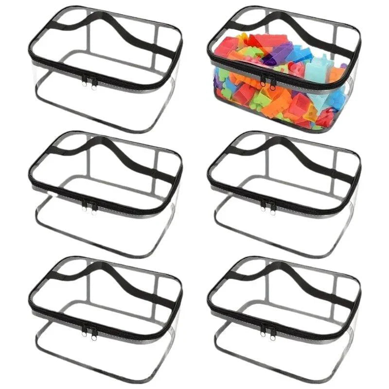 Large Capacity Clear Mesh Storage Bag for Toys, Puzzles & Building Blocks
