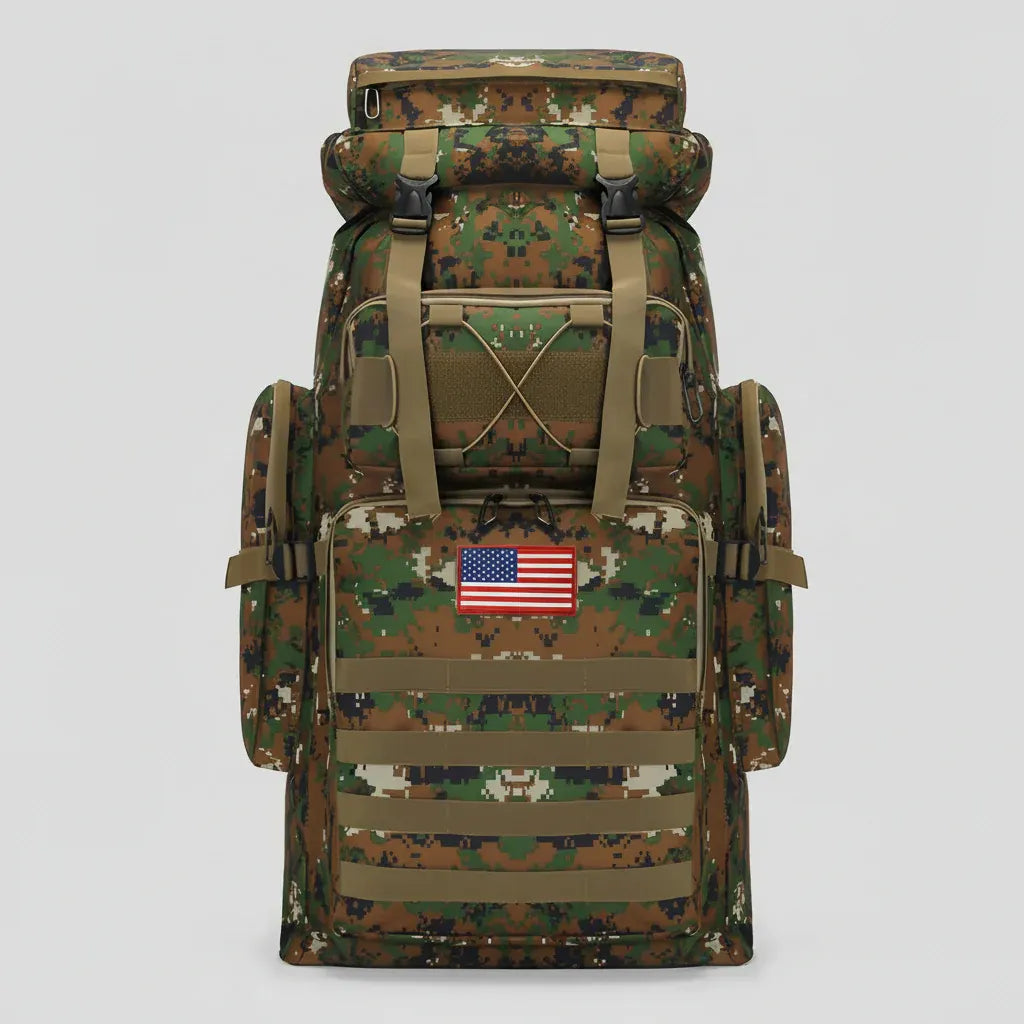 Large Capacity Tactical Hiking Daypack for Outdoor Travel